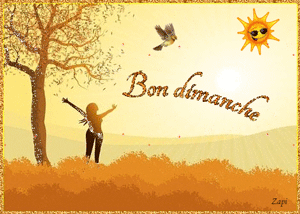 Gif animé Bon dimanche soleil nature